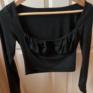 black long sleeve blouse